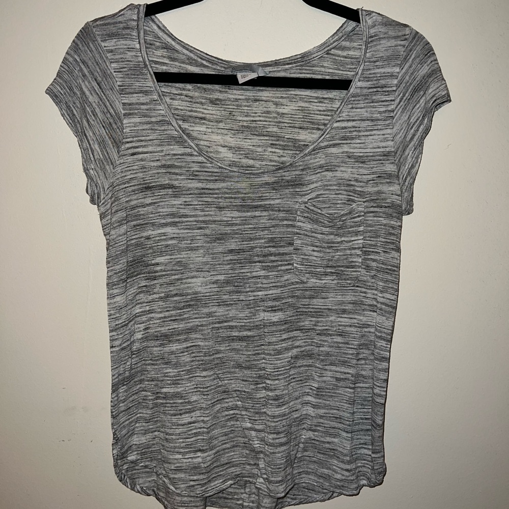 H&M Short Sleeve Grey Top